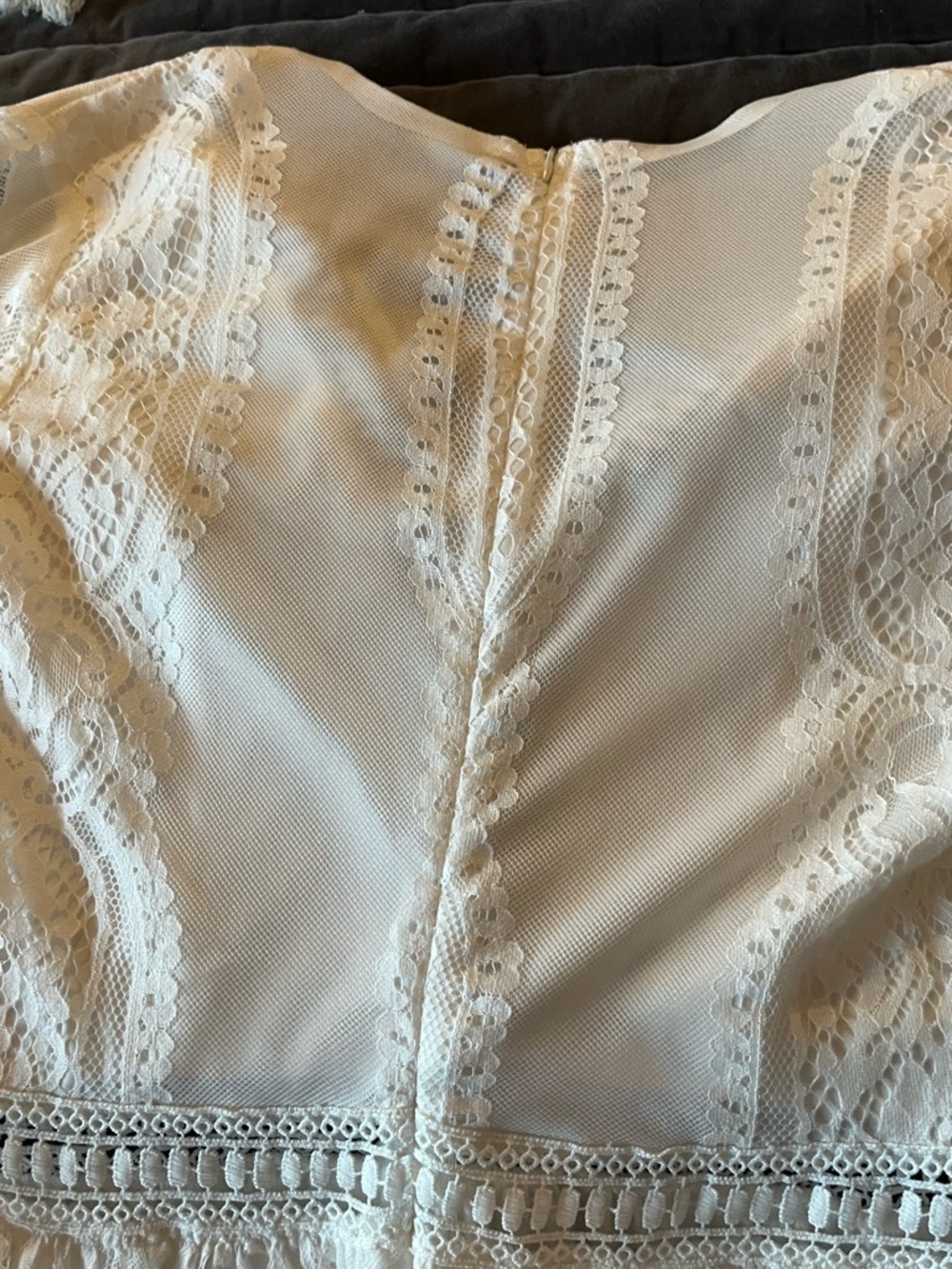 Elegant Lace Maxi Dress - Off White  - Ms. Romance wears this one! - Picture 6 of 9